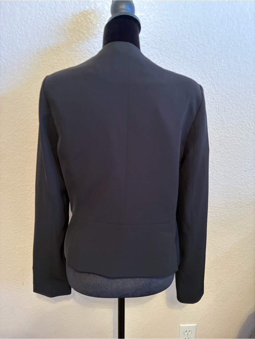 Black Draped Open Front Women's Blazer Calvin Klein .. - Picture 6 of 6